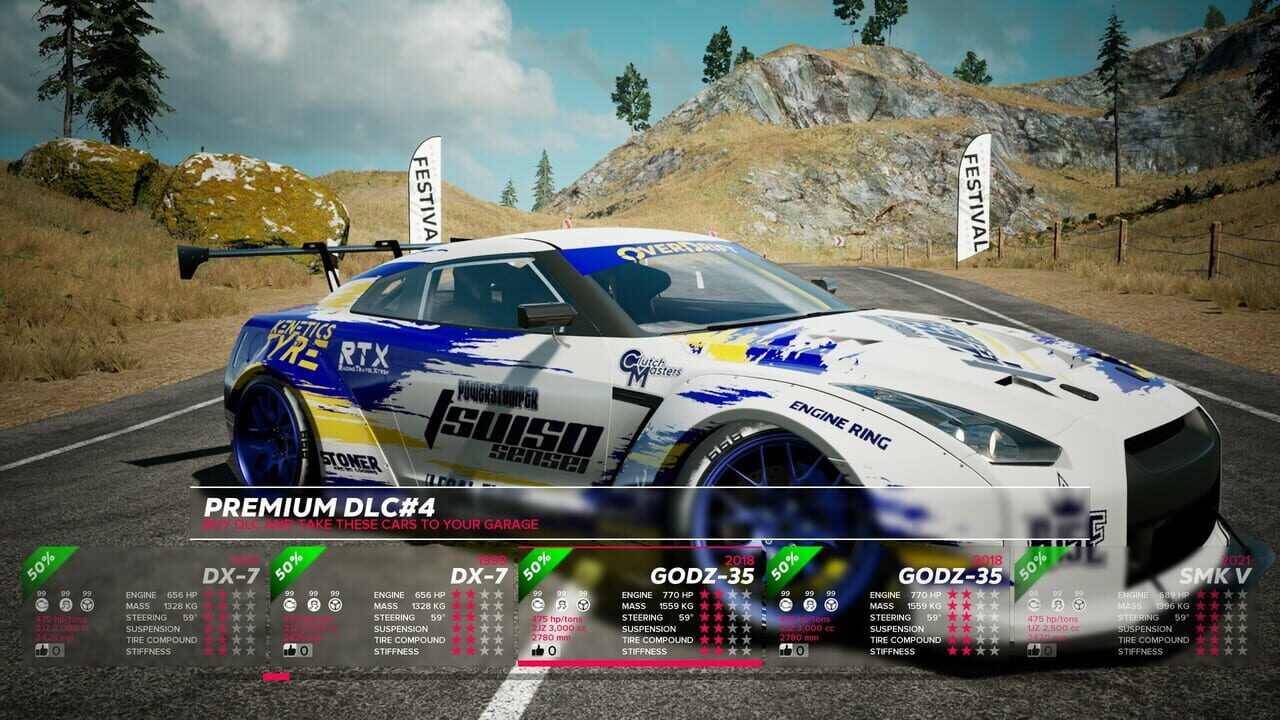 OverDrift Festival: Premium Cars Pack#4