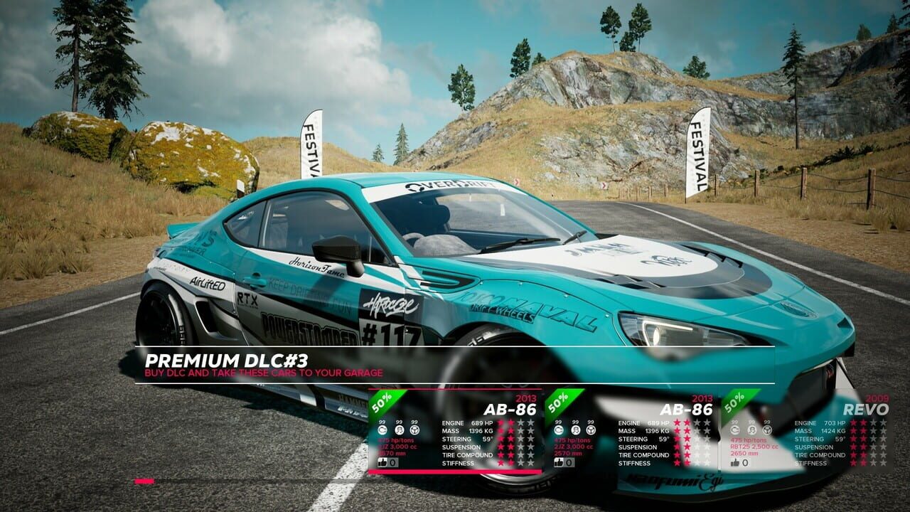 OverDrift Festival: Premium Cars Pack#3