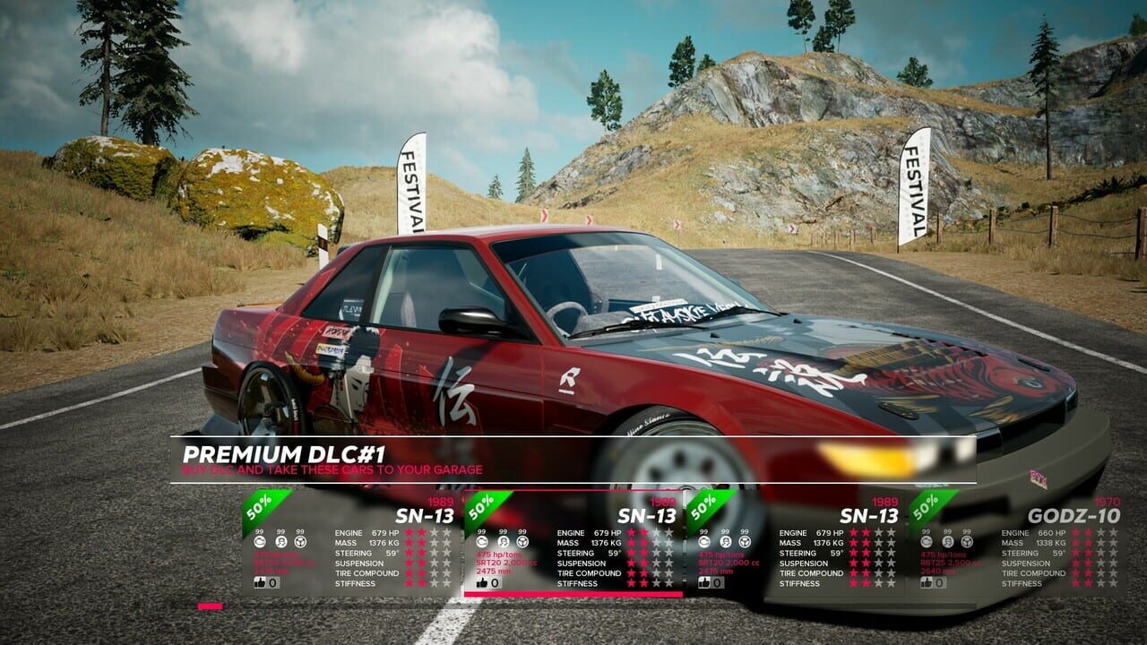 OverDrift Festival: Premium Cars Pack#1