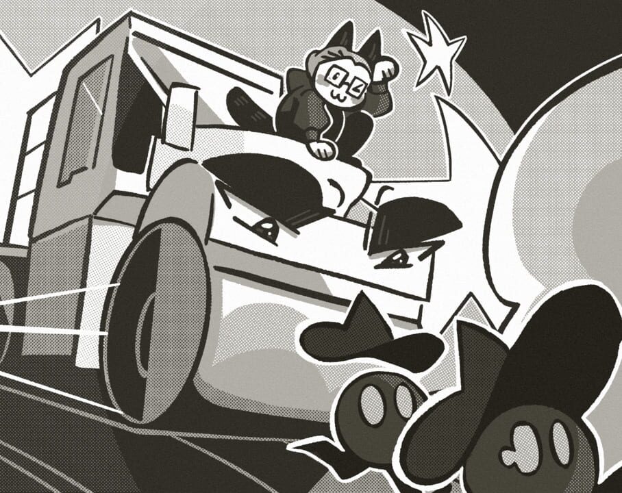 The Deadly Cursed Enjmin Steamroller in: The Bloody Killing on Wheel in the Atrium