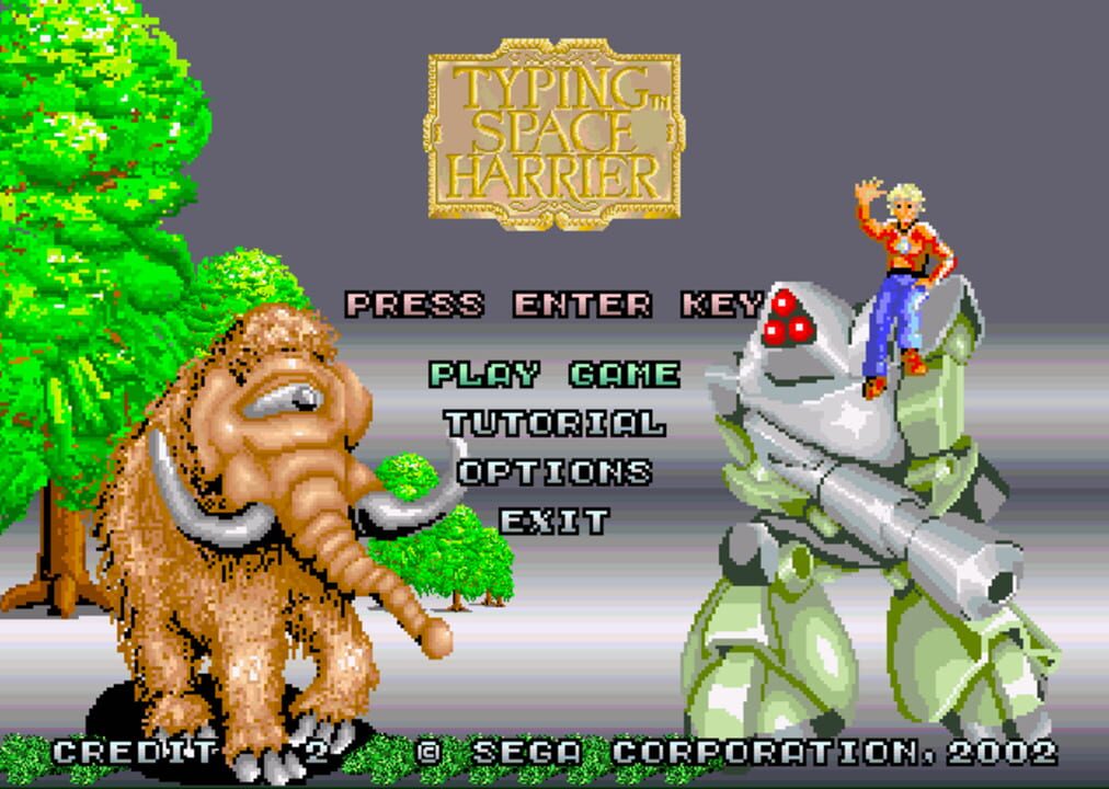 Typing Space Harrier