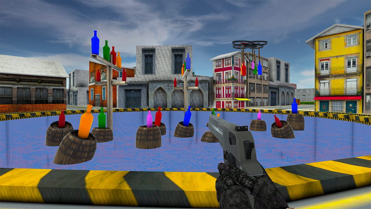 Counter Bottle Shooter: Pro Aim Master Target Bottle Shoot 3D Game Strike Pistol