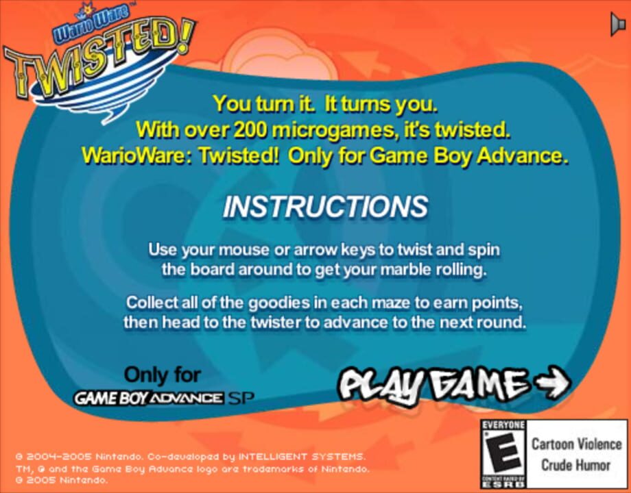 WarioWare: Twisted! – Marble Maze Game