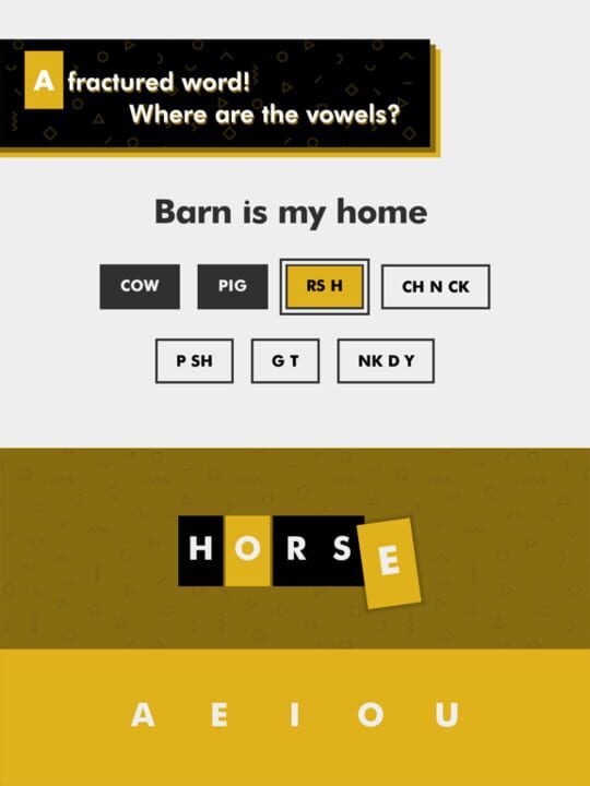 Vwls: A Game About Vowels!