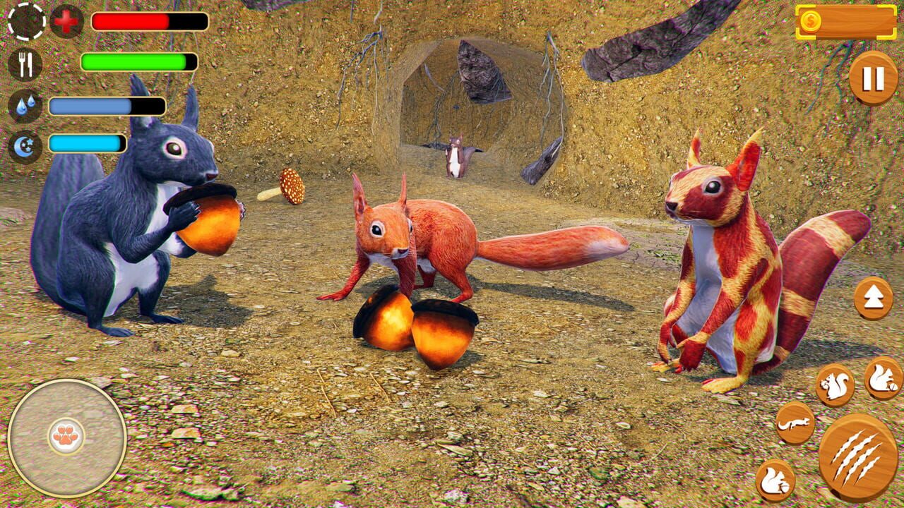 Wild Squirrel Family Sim 3D
