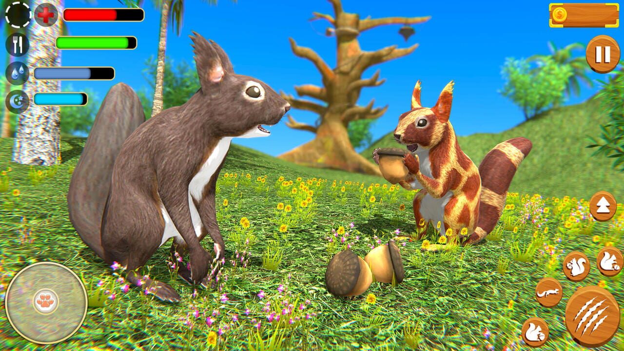 Wild Squirrel Family Sim 3D