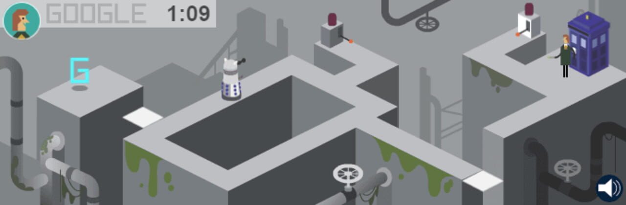 Google Doodle: Doctor Who 50th Anniversary