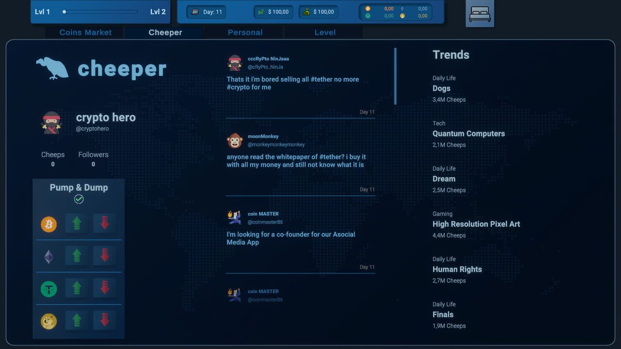 Coin Trader Simulator