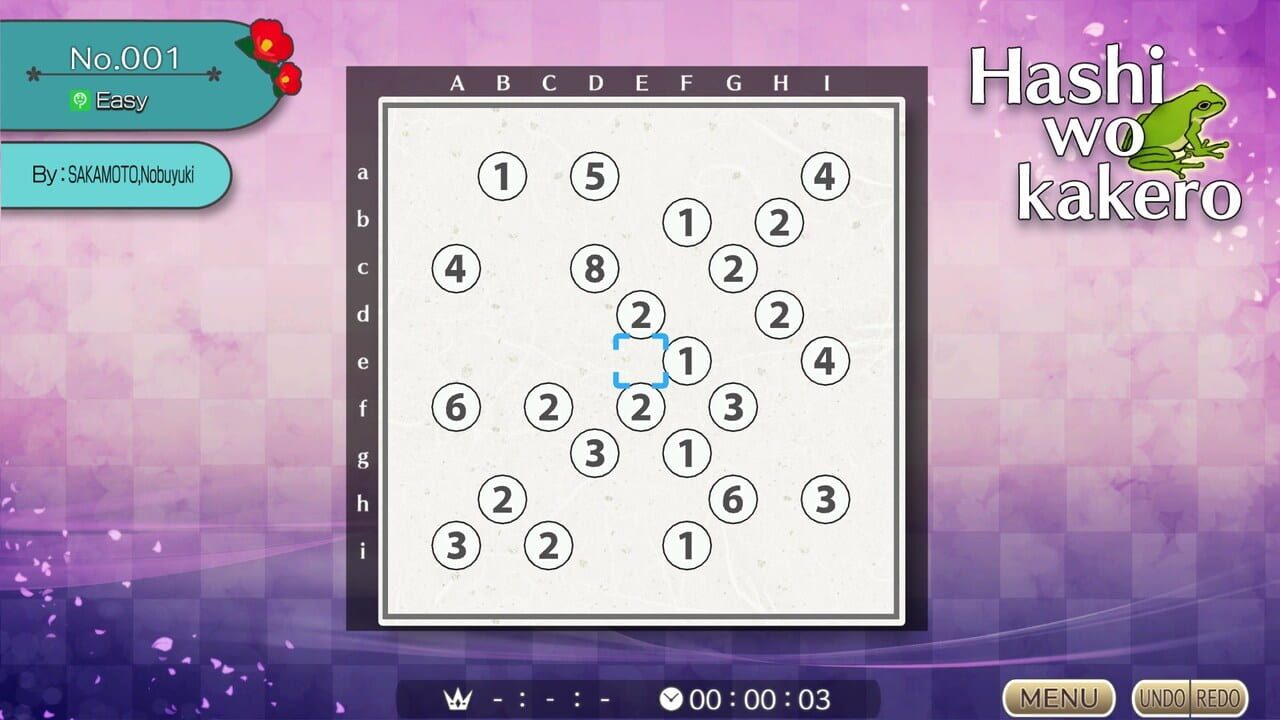 Puzzle by Nikoli W Hashiwokakero