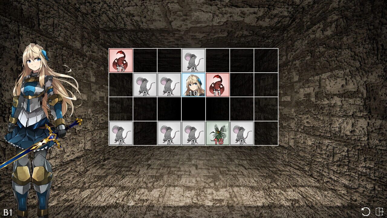 Dungeon in Grid Puzzles