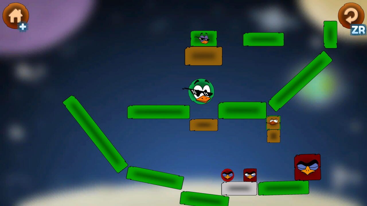 Red Bird Adventure: Classic Physics Puzzle