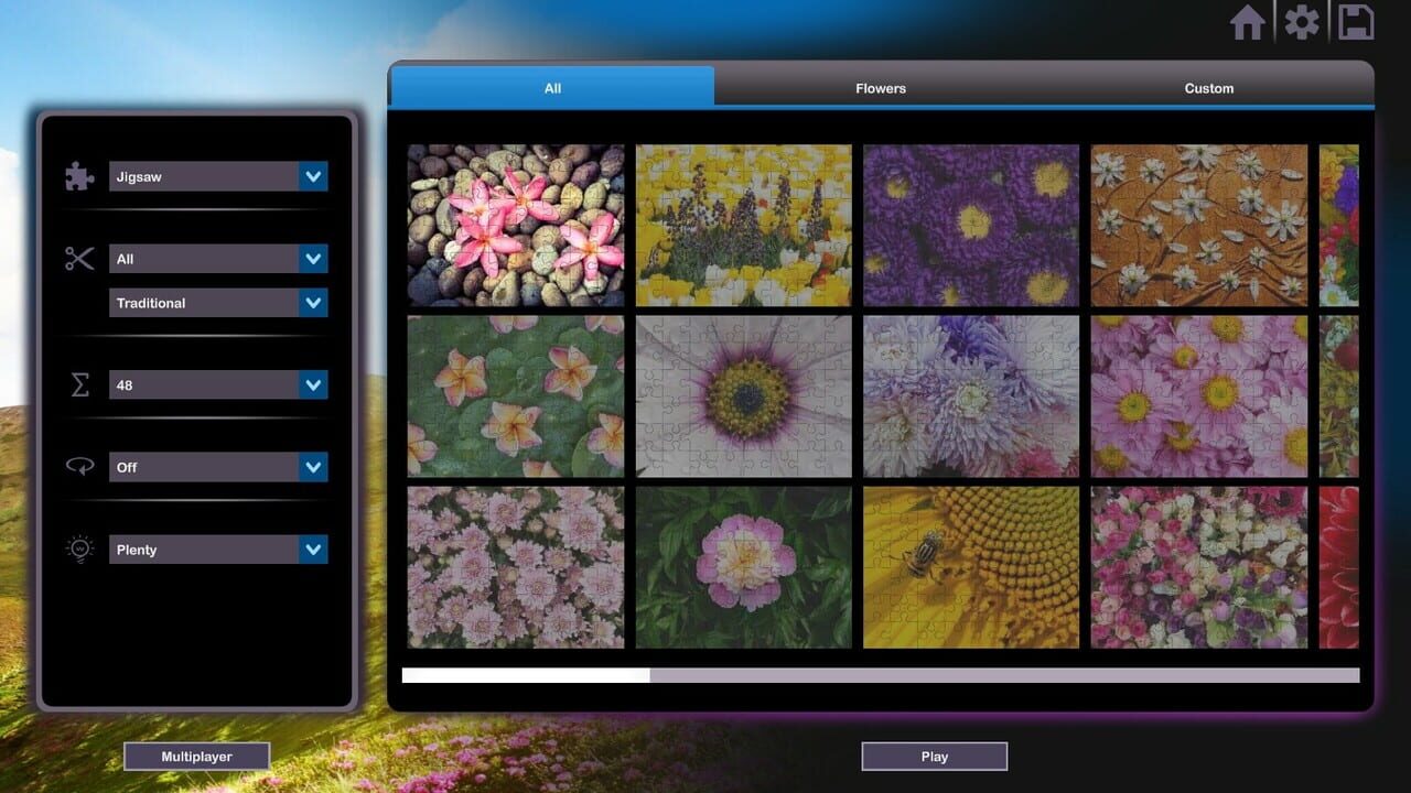 Let’s Play Jigsaw Puzzles: Flowers