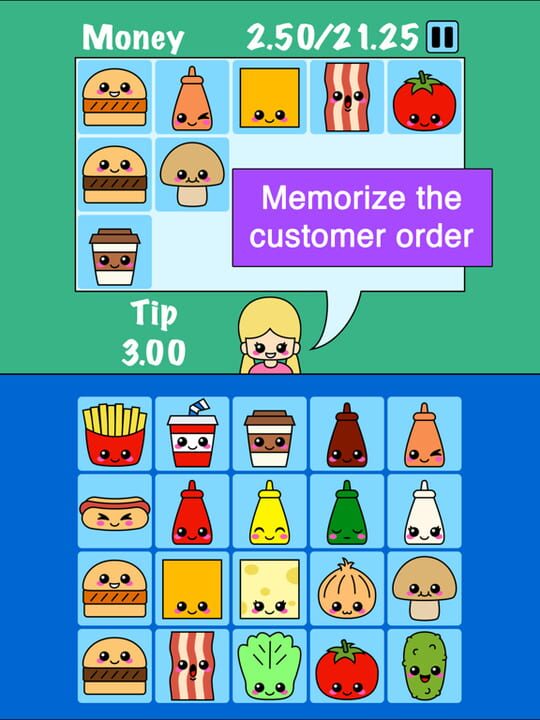 Burger Memory Game