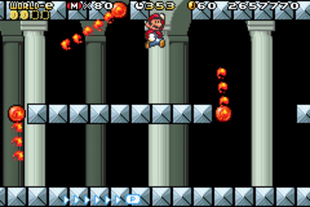 Super Mario Advance 4: Super Mario Bros. 3-e – Swinging Bars of Doom