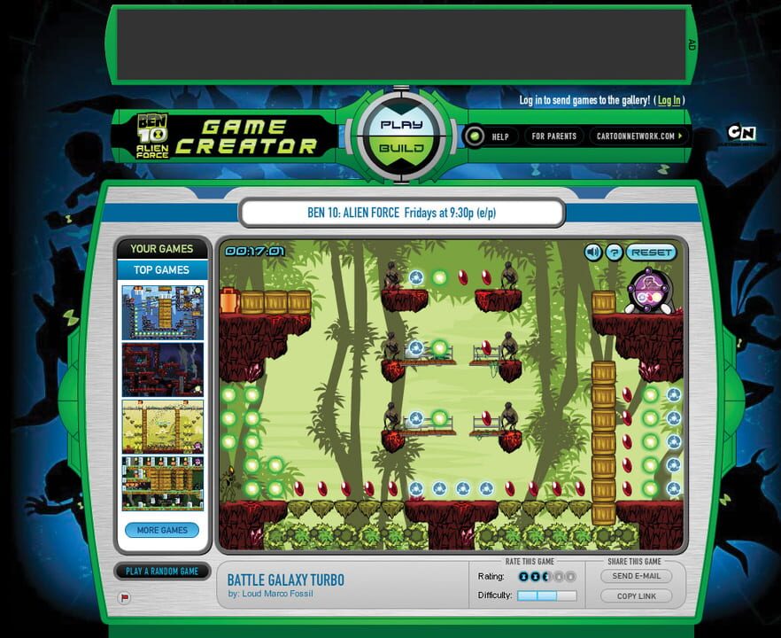 Ben 10: Alien Force Game Creator