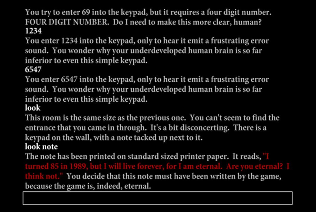 You Find Yourself in a Room