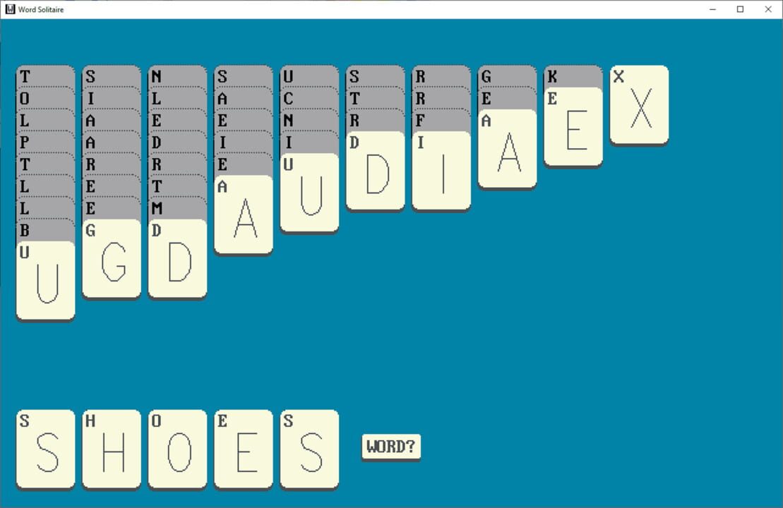 Word Solitaire