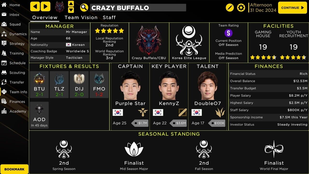 MOBA Esport Manager 25