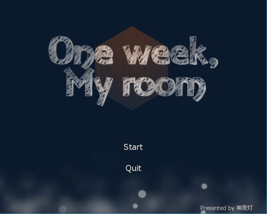 One week, My room