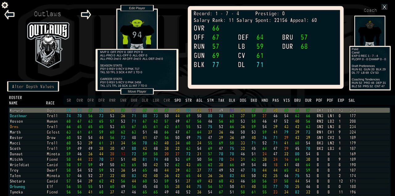 FFFL: Brutalball Manager