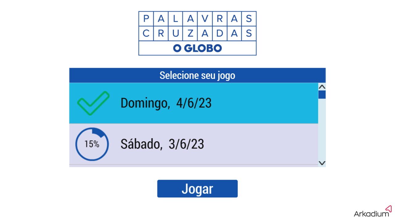 Palavras Cruzadas: O Globo