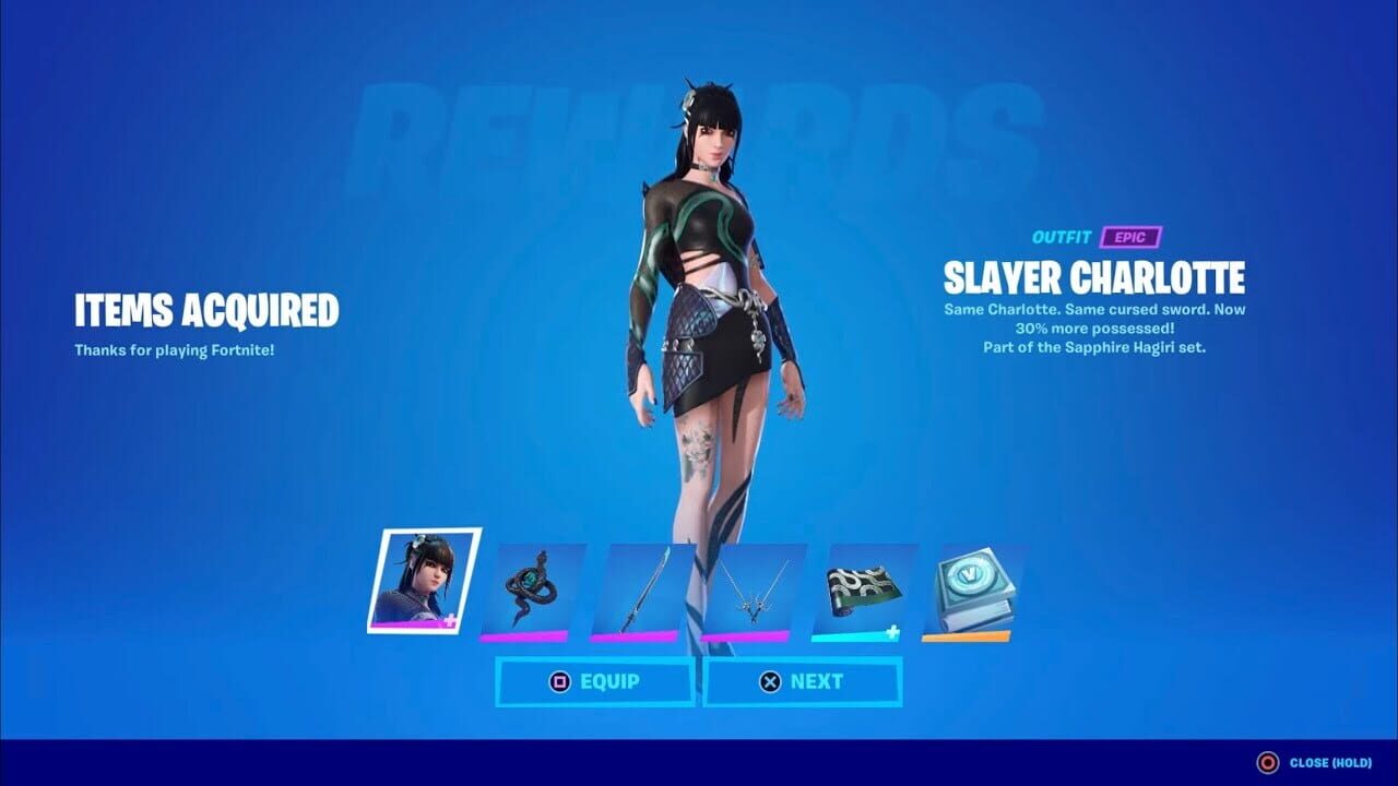 Fortnite: Sapphire Hagiri Quest Pack