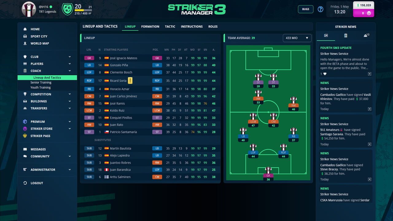 Striker Manager 3