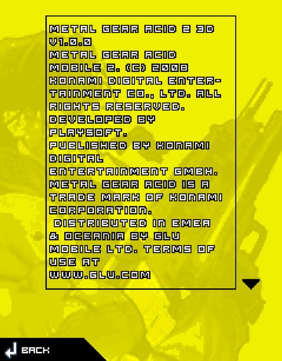 Metal Gear Acid 2: Mobile 3D