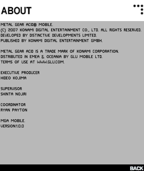 Metal Gear Acid Mobile