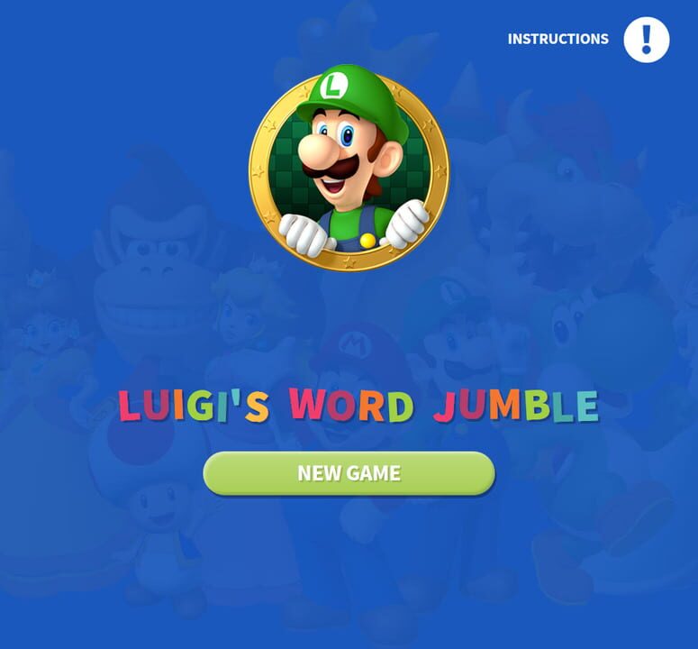 Luigi’s Word Jumble