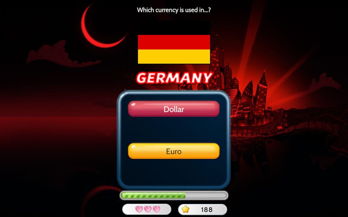 Capitals Quizzer: Currency Mode