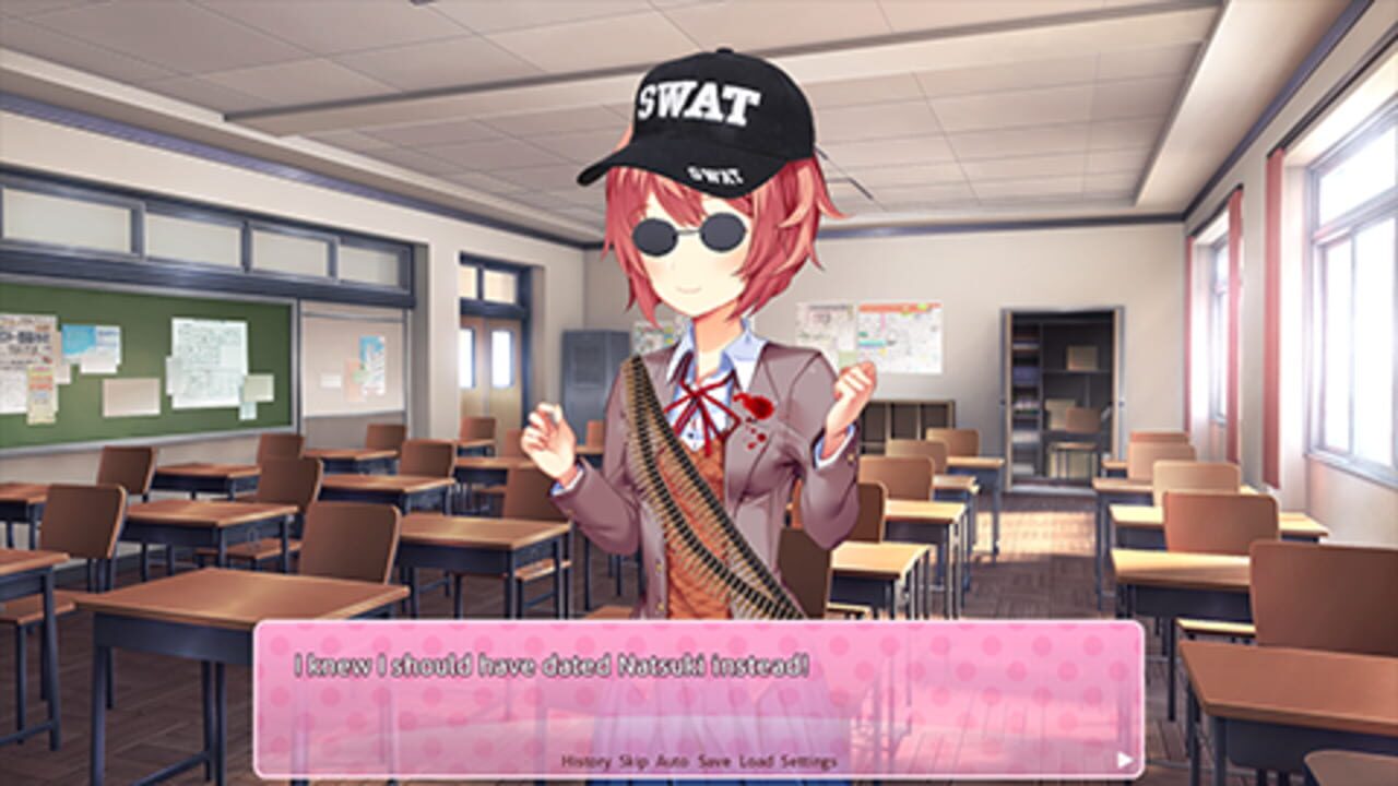 Sayori Shoots Up The Literature Club