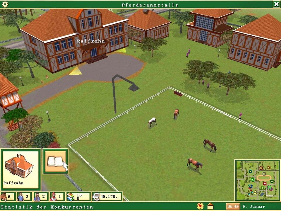 Der Pferderennstall