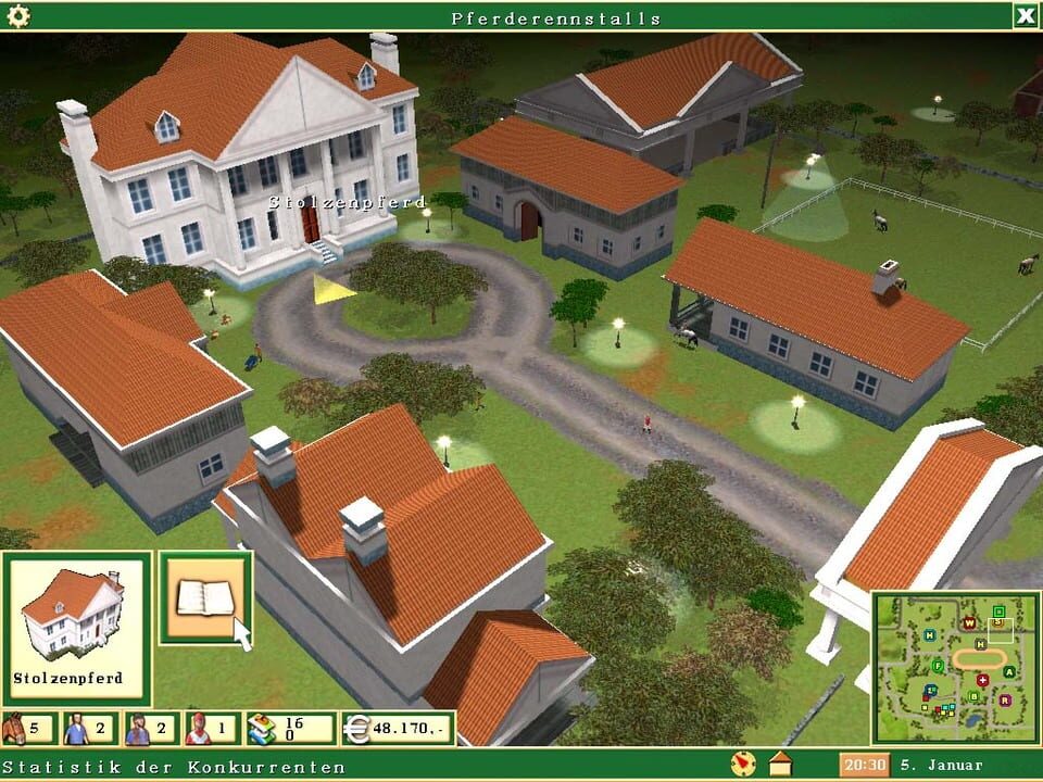Der Pferderennstall