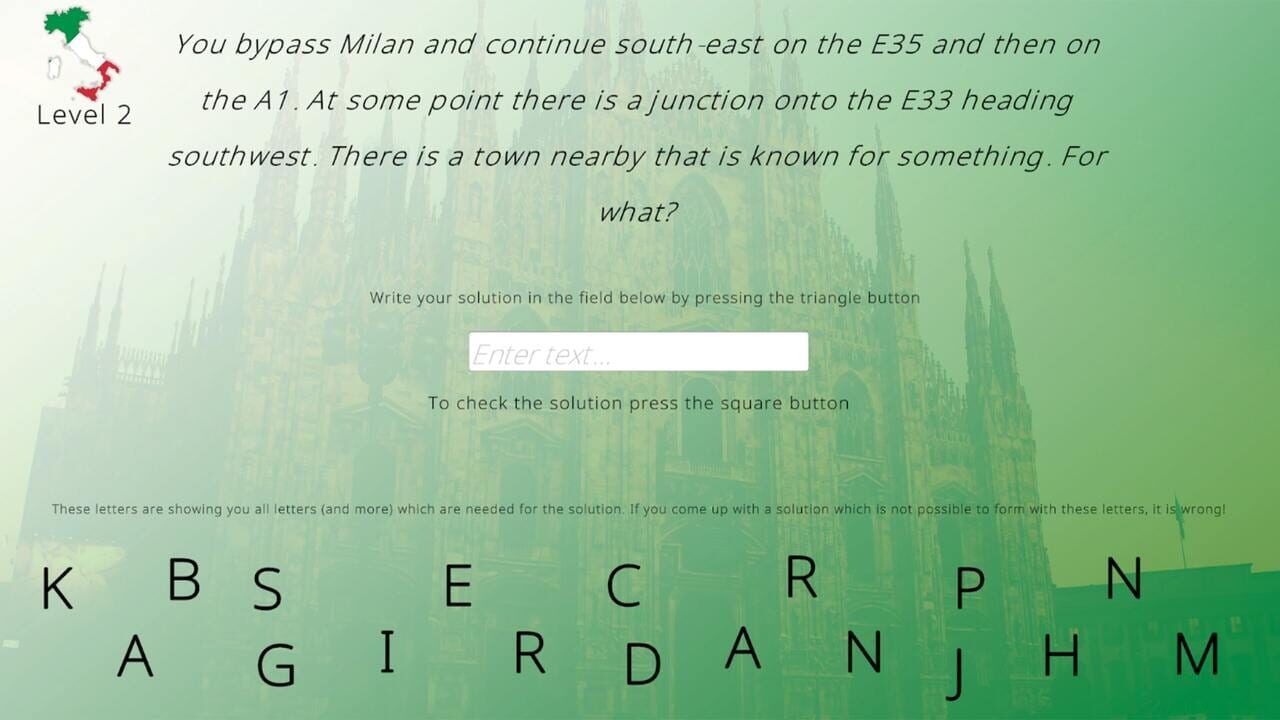 Scavenger Hunt: Italy