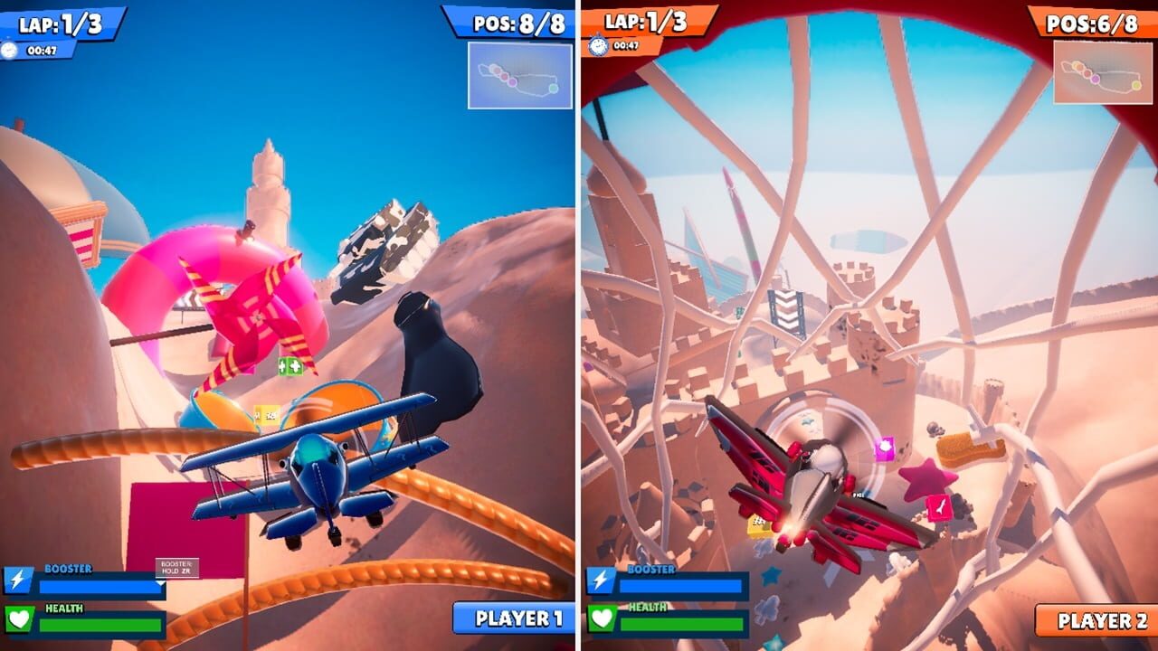 Airplane Race Simulator 2 Player Game