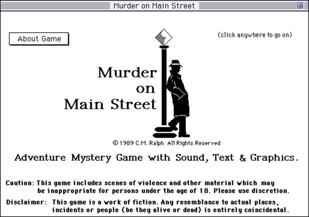 Murder on Mainstreet