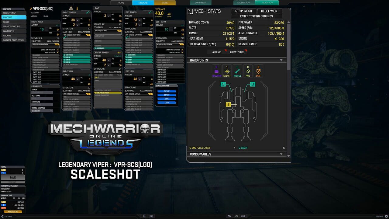MechWarrior Online: Scaleshot Legendary Mech Pack