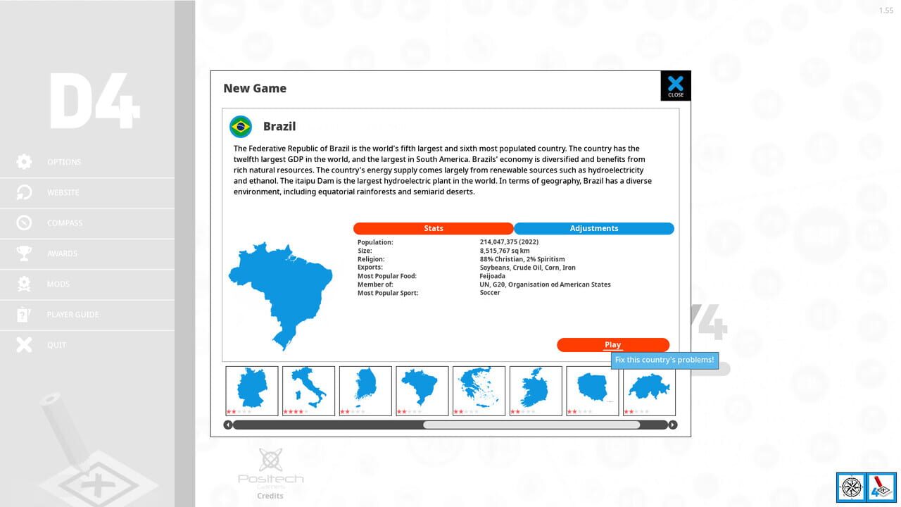 Democracy 4: Country Pack