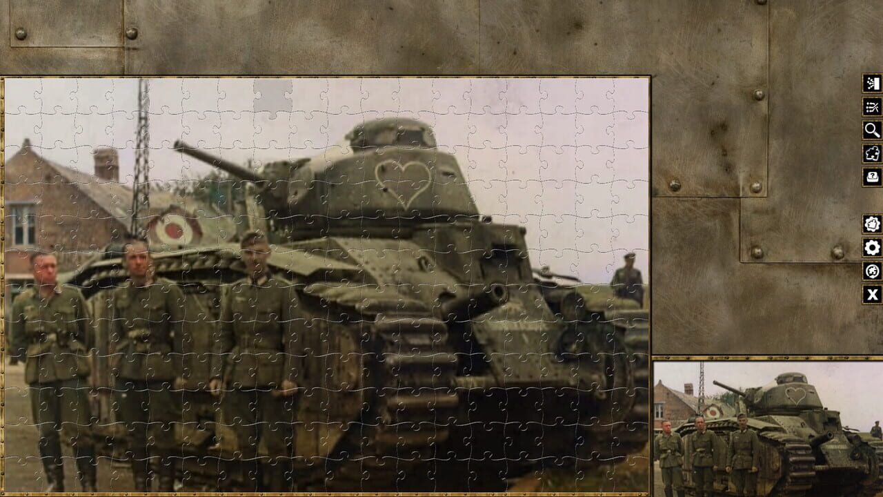 Pixel Puzzles WW2 Jigsaw: French Tanks