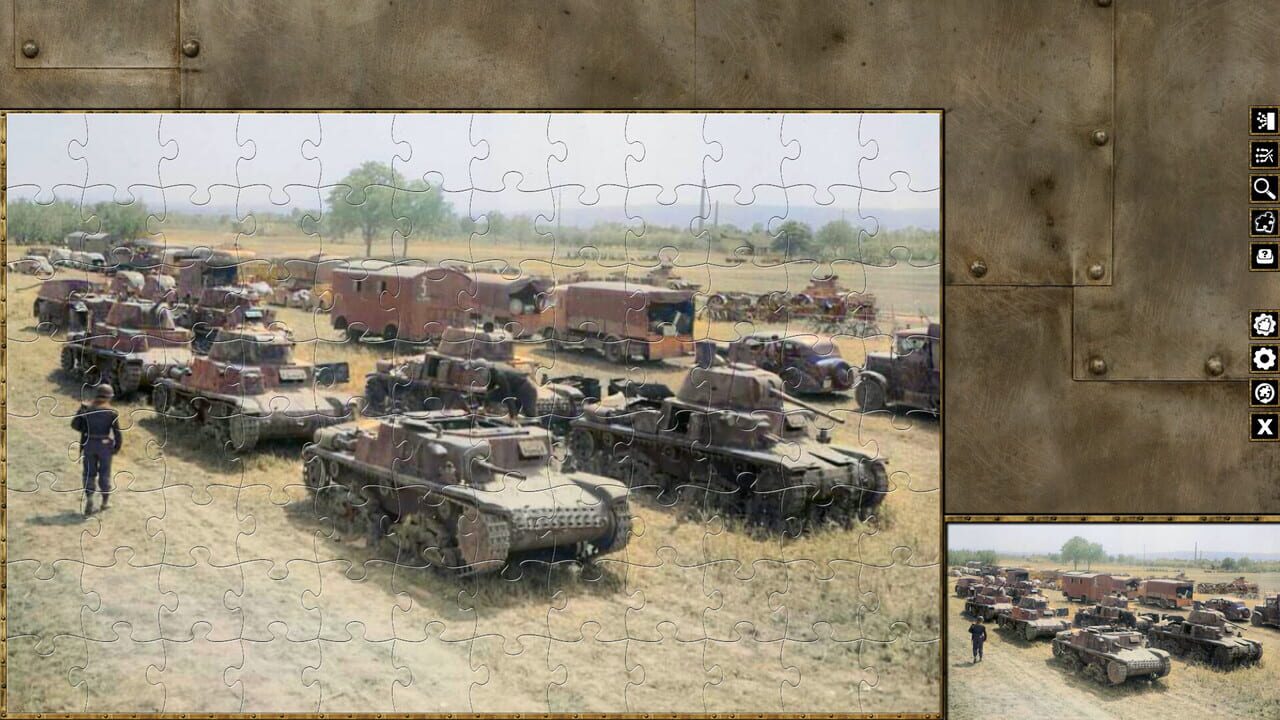 Pixel Puzzles WW2 Jigsaw: Italian Tanks