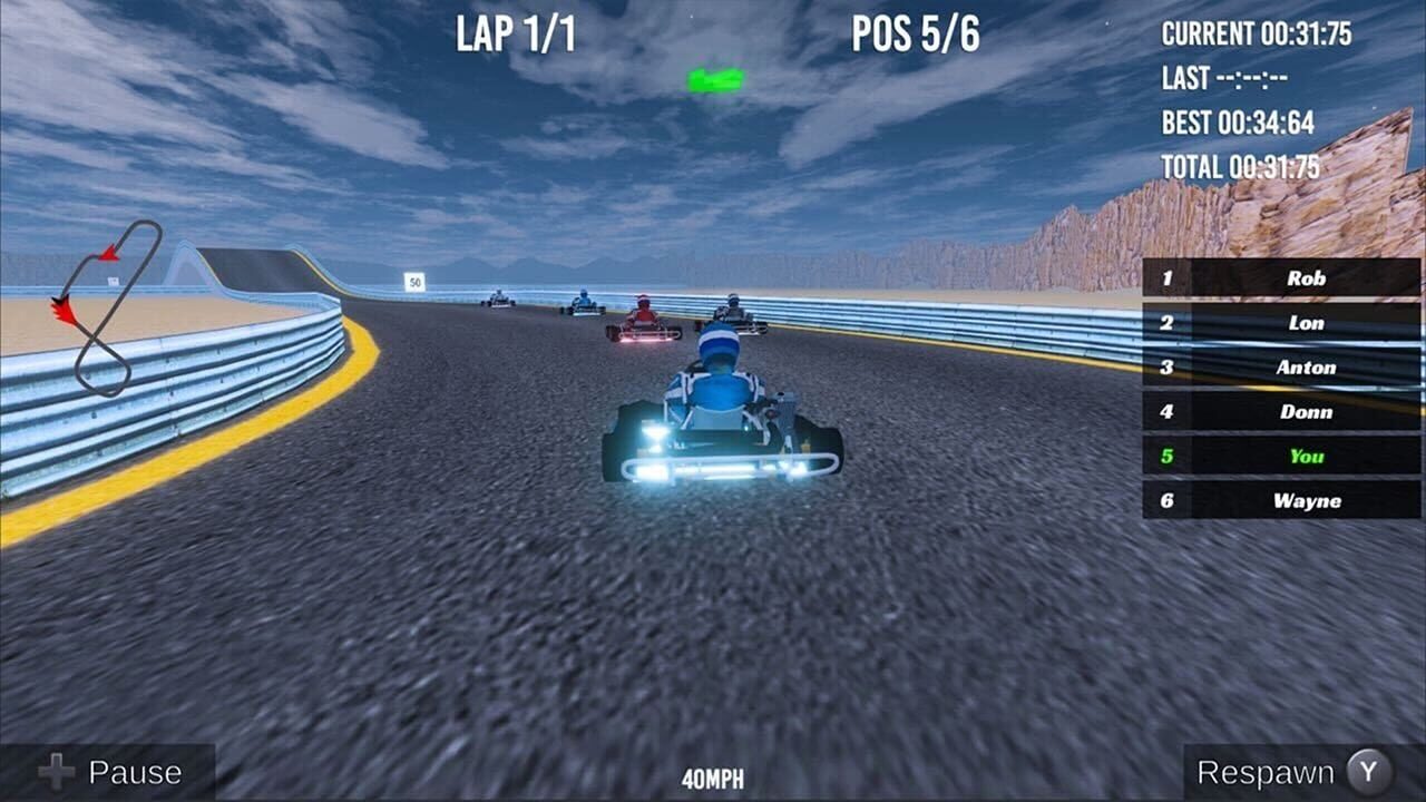 Kart Crazy Race Simulator Game