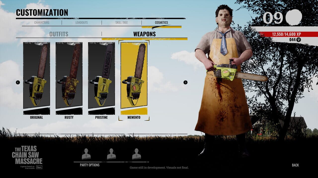 The Texas Chain Saw Massacre: Chainsaw Skin Variants