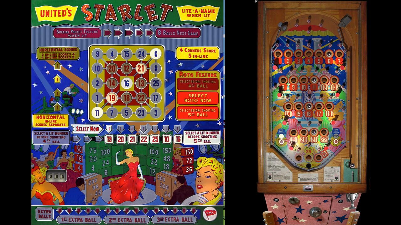 Bingo Pinball Gameroom: United Starlet