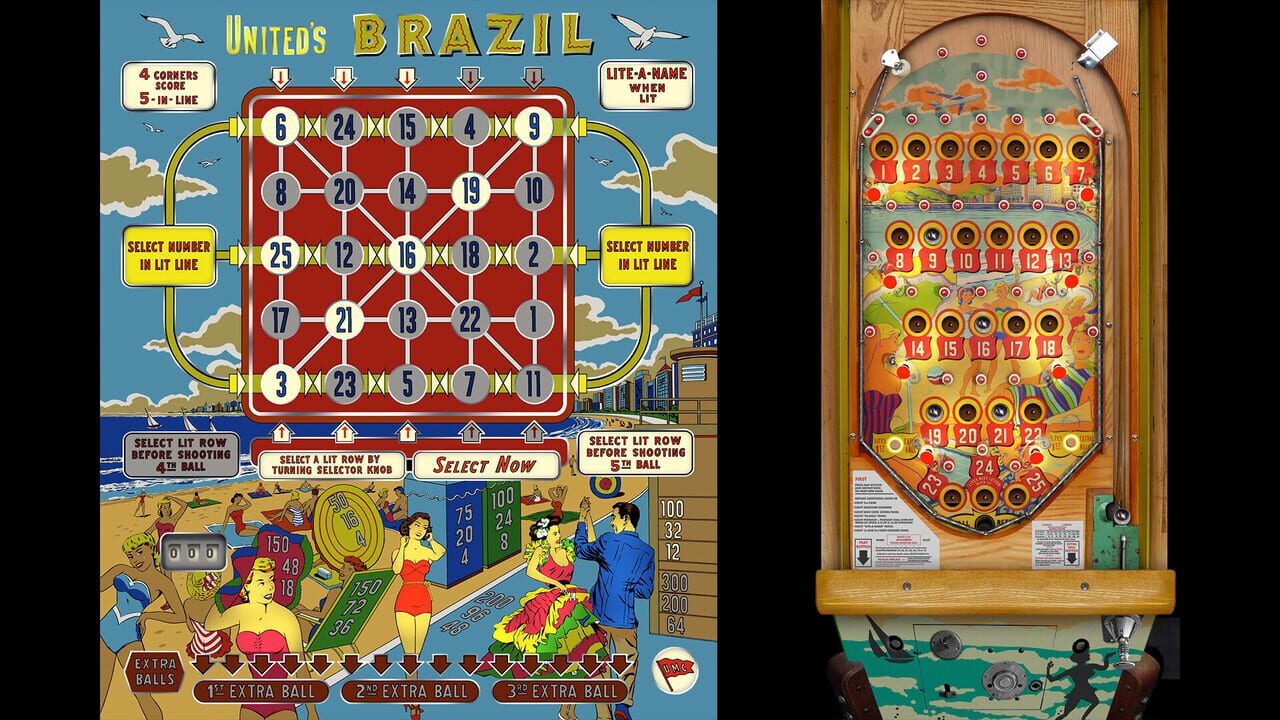 Bingo Pinball Gameroom: United Brazil