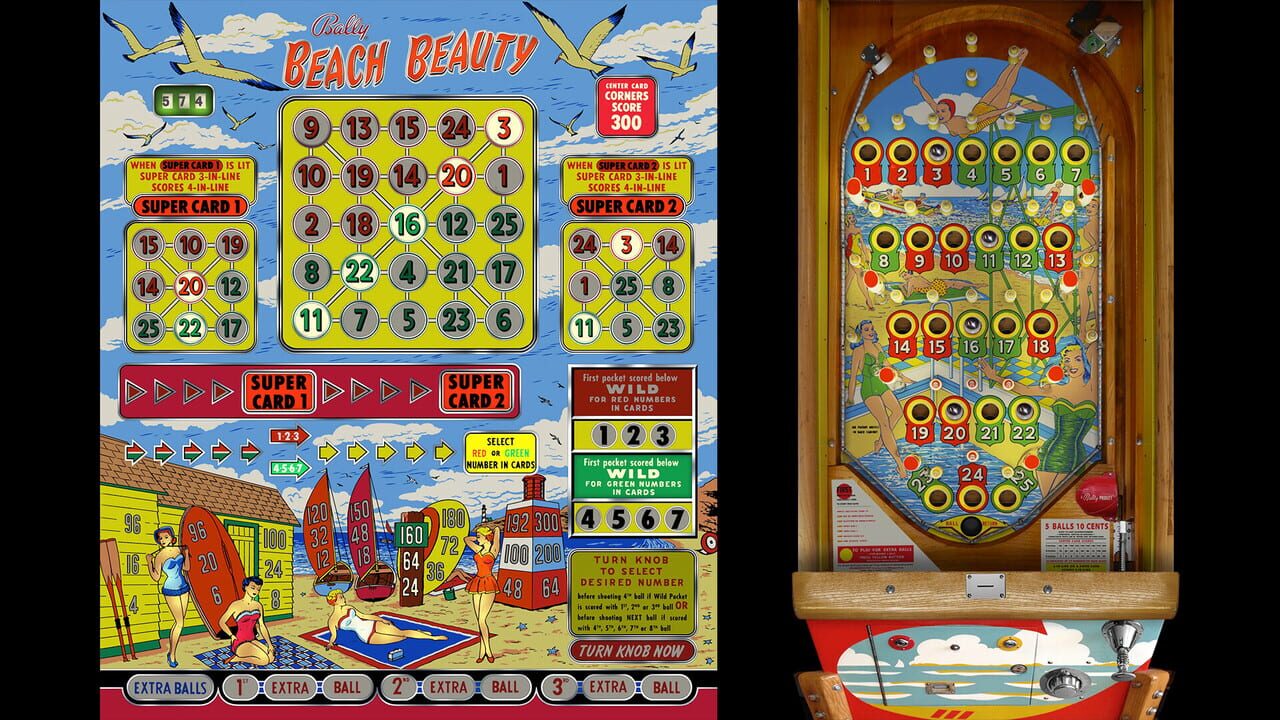 Bingo Pinball Gameroom: Bally Beach Beauty