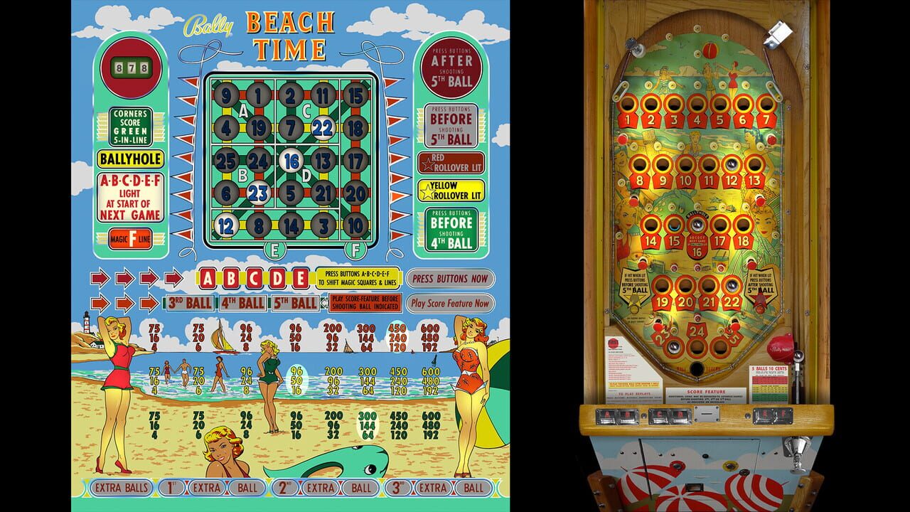 Bingo Pinball Gameroom: Bally Beach Time