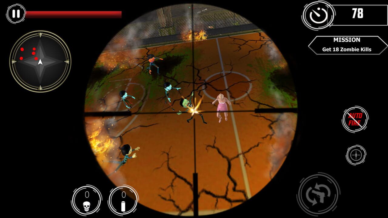 Zombie Sniper Shooter: Stickman War