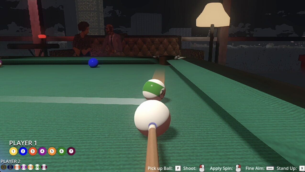 Friends Play Pool