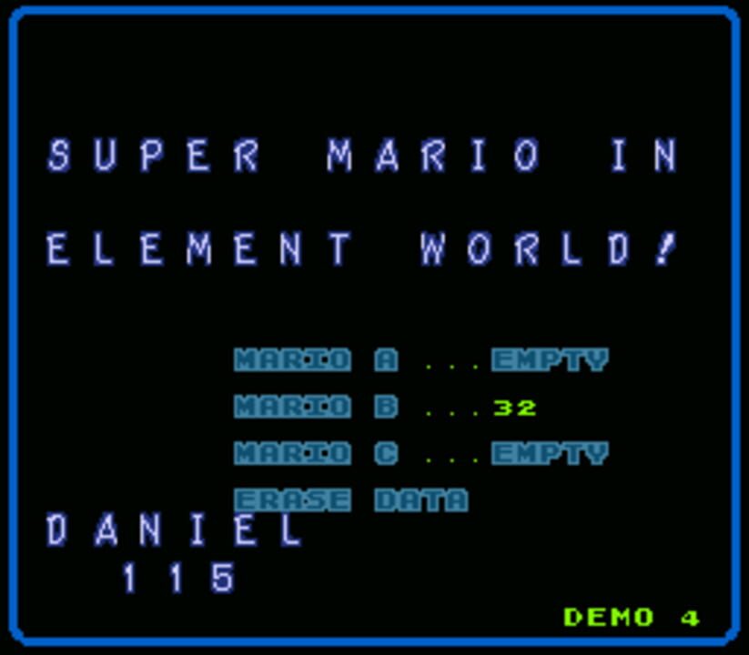 Super Mario In Element World